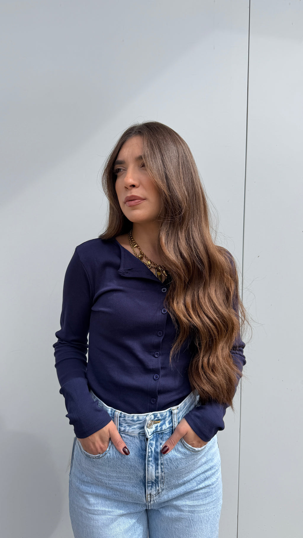 Maglia Serafino Blue
