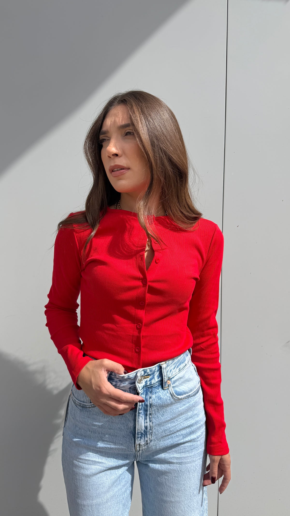 Maglia Serafino Rosso