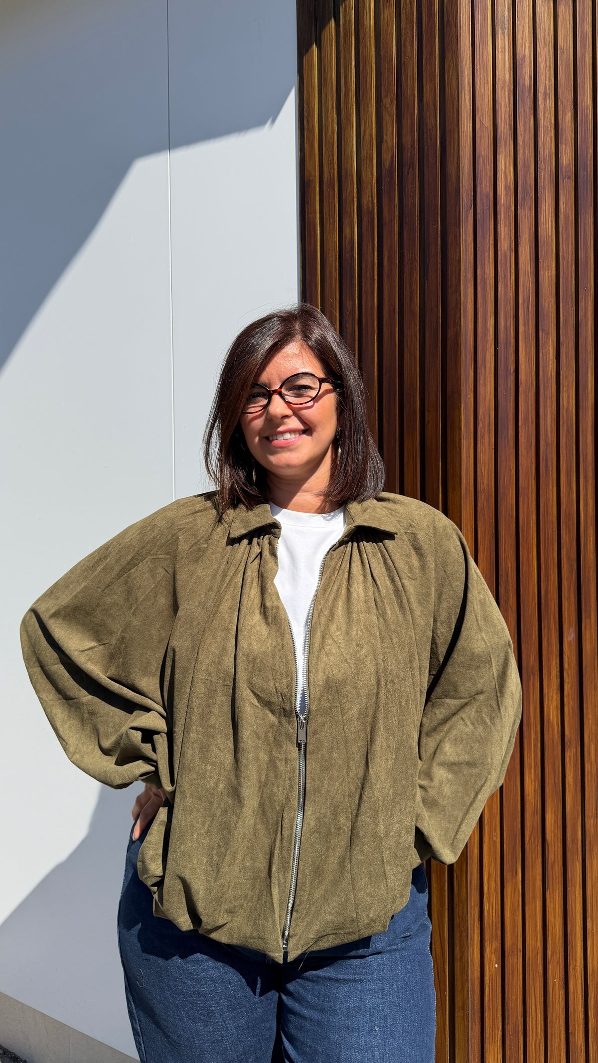 Giubbotto sienna verde