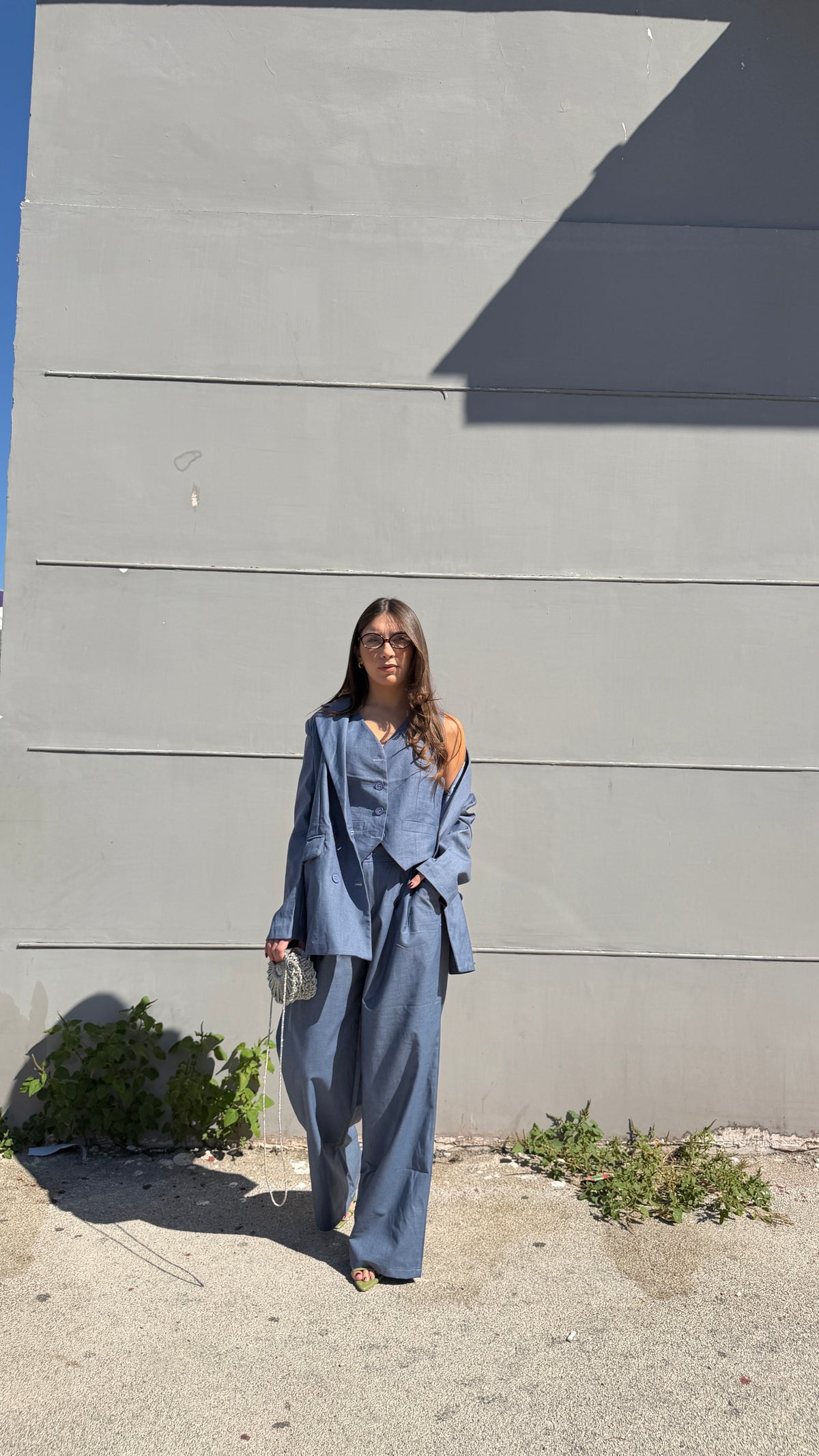 Tailleur Rosita celeste