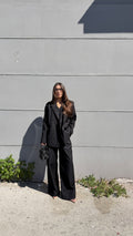 Tailleur Rosita arancio nero