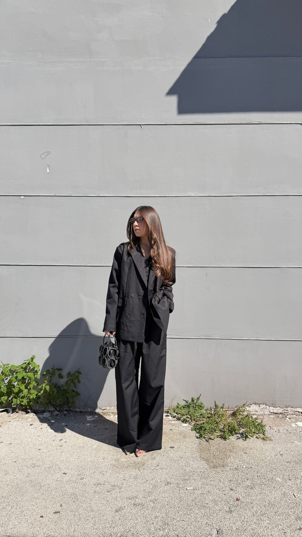 Tailleur Rosita arancio nero