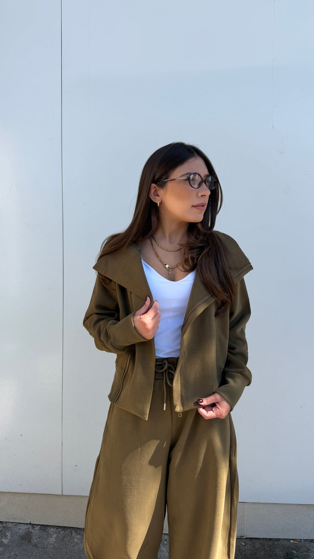 Coordinato tuta verde