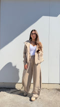 Coordinato tuta beige