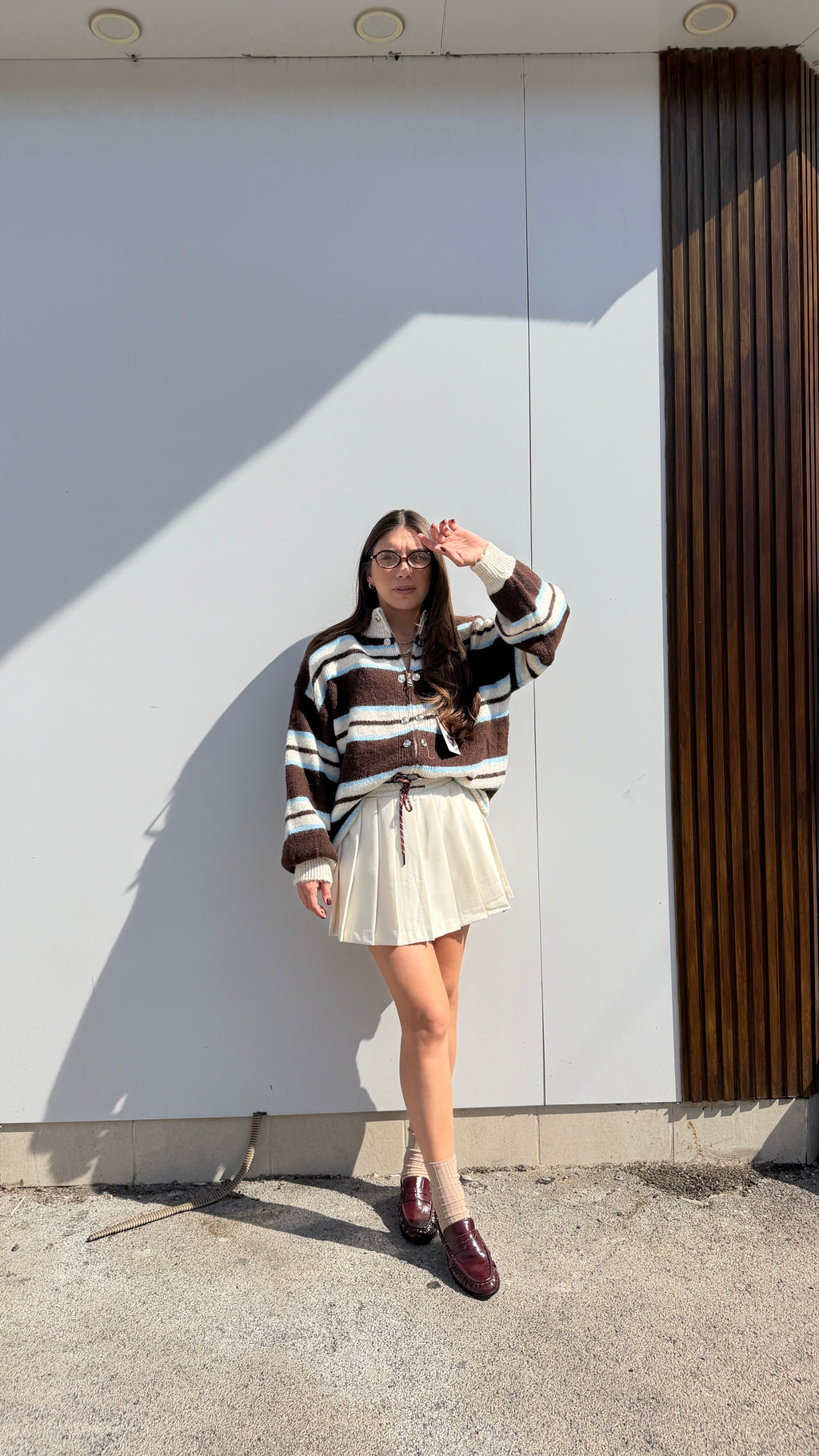 Maxi-Cardigan Marrone