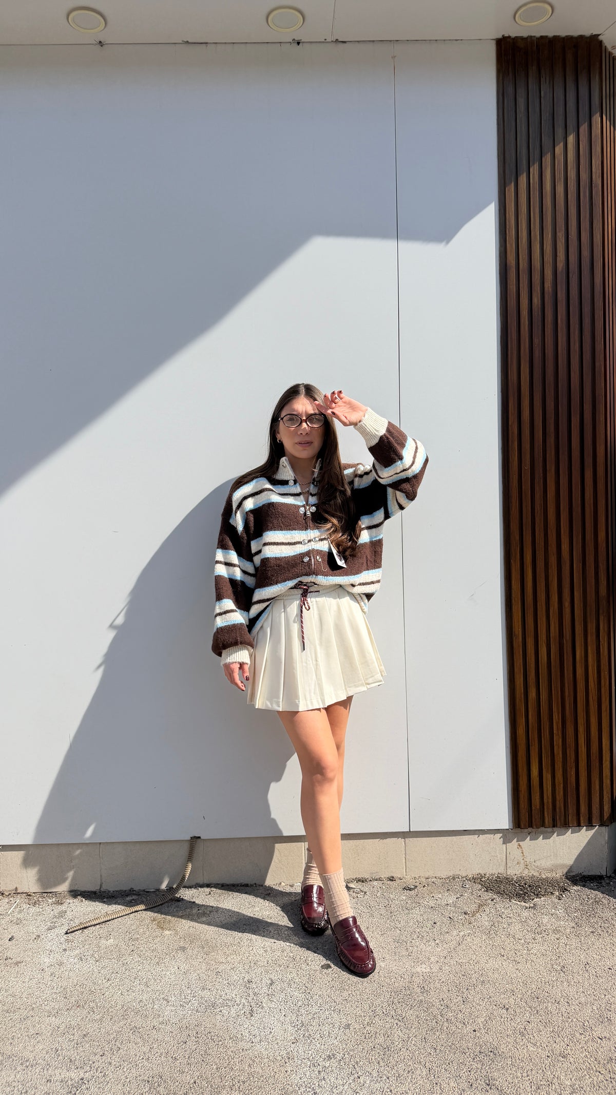 Maxi-Cardigan Marrone