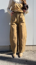 Jeans Ballon leopard Beige
