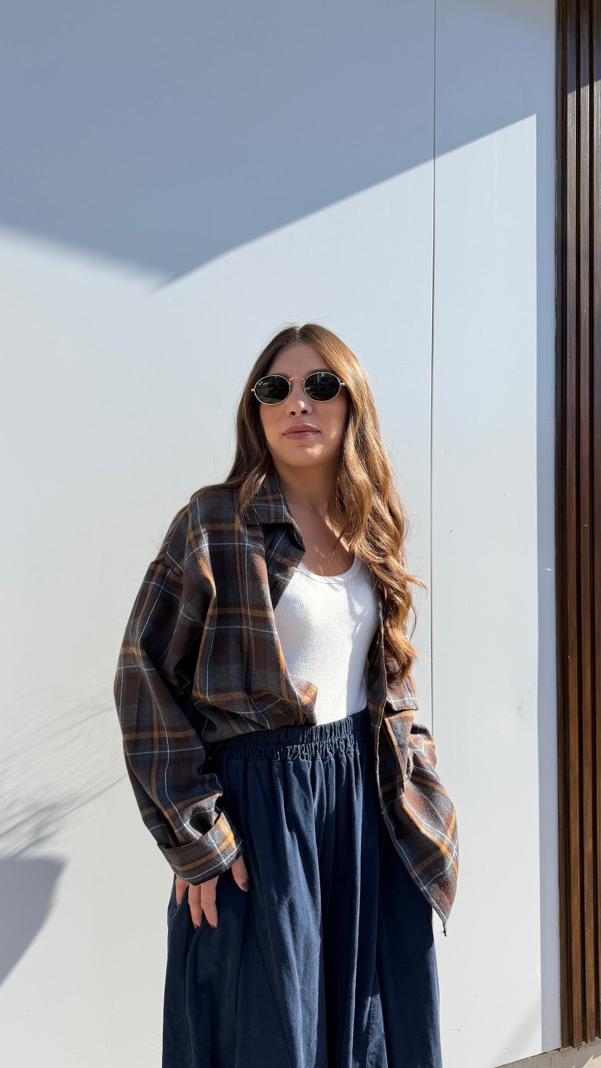 Set camicia + canotta bluette