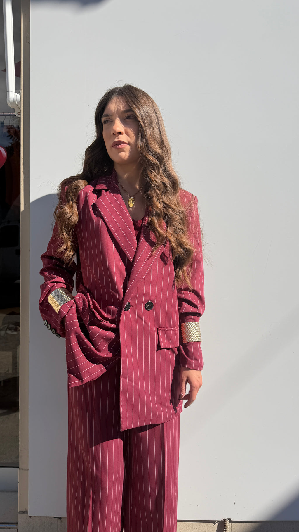 Tailleur Magda gessato