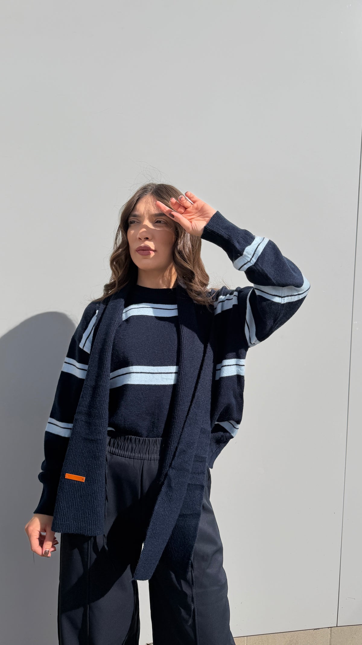 Pull con Sciarpa
