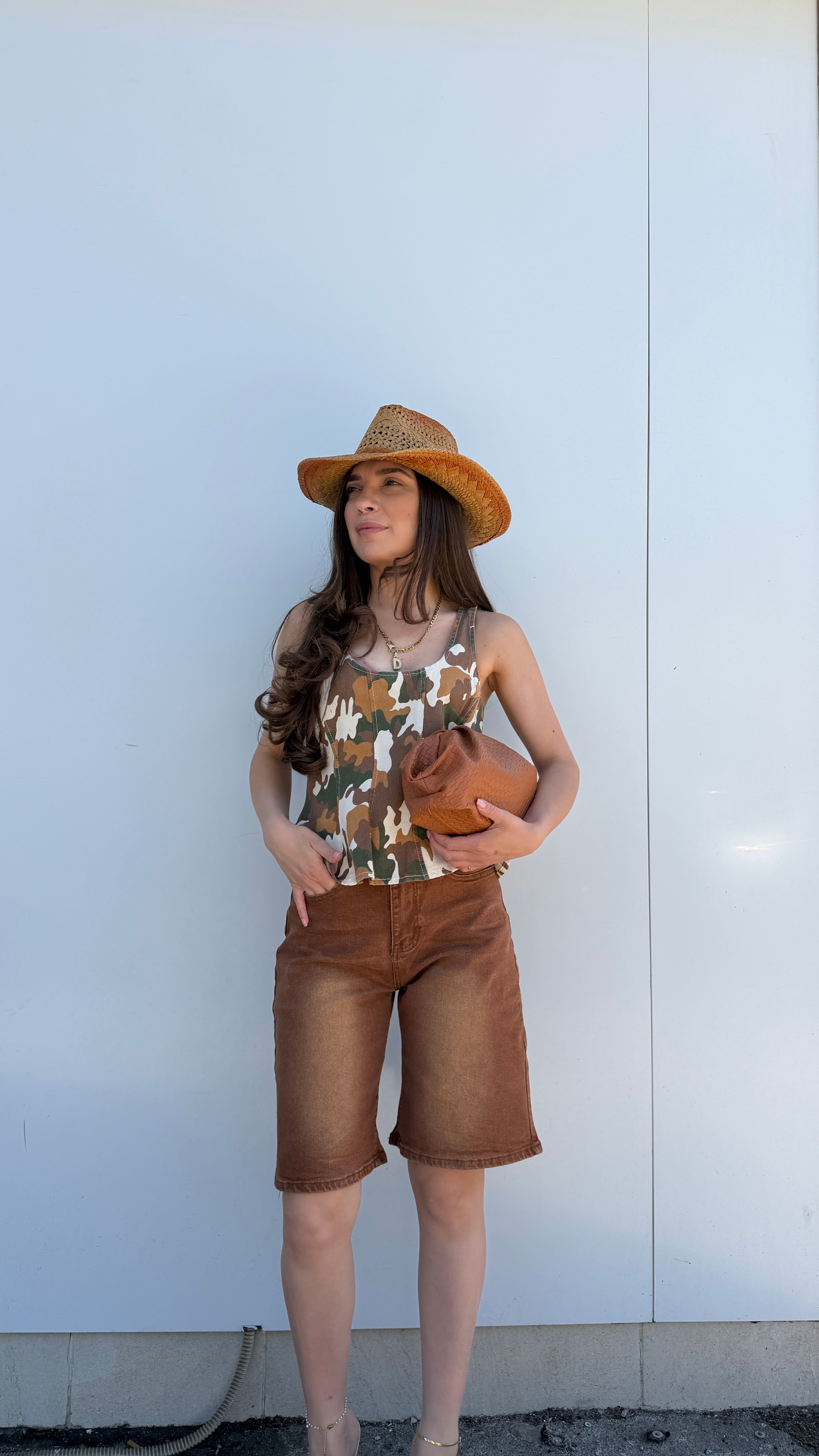Top mimetico jeans