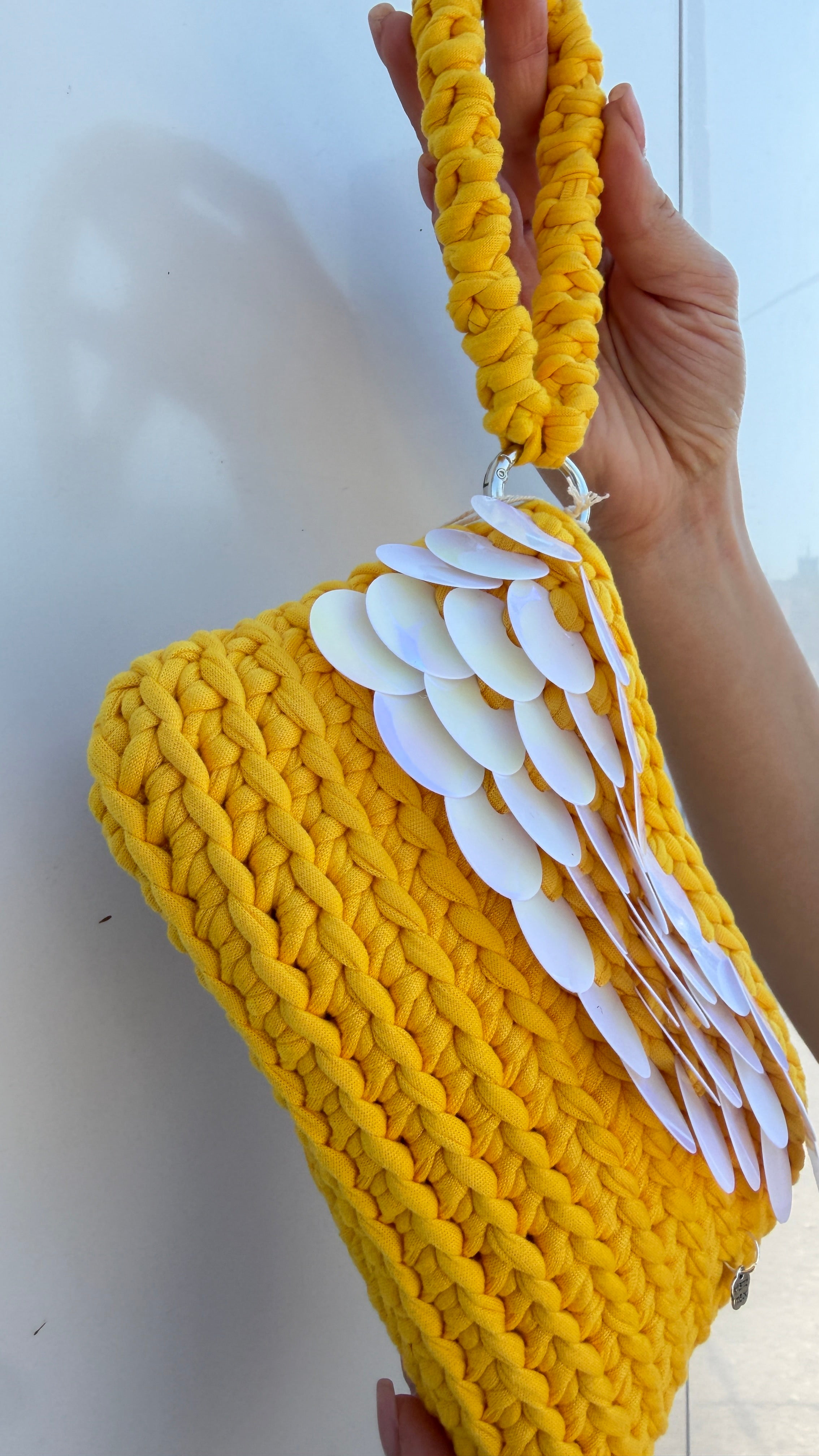 Pochette Crochet Yellow