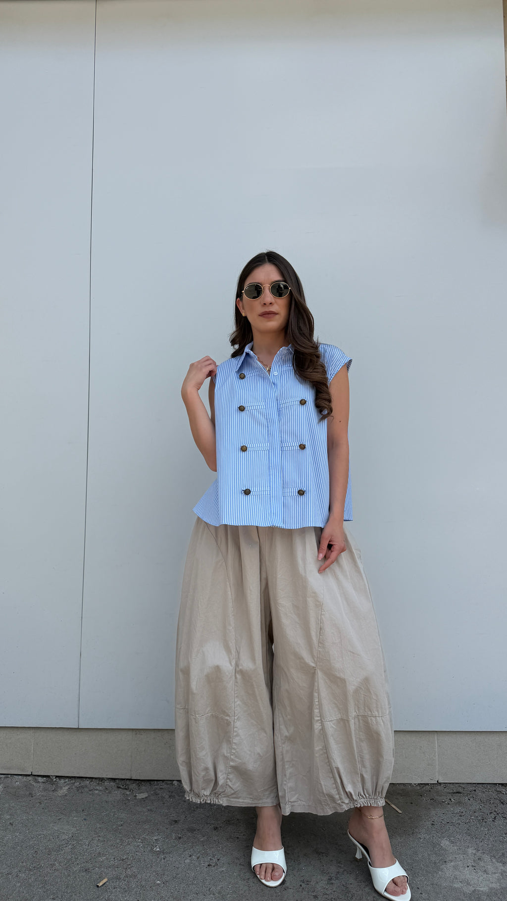 Camicia Over Righe