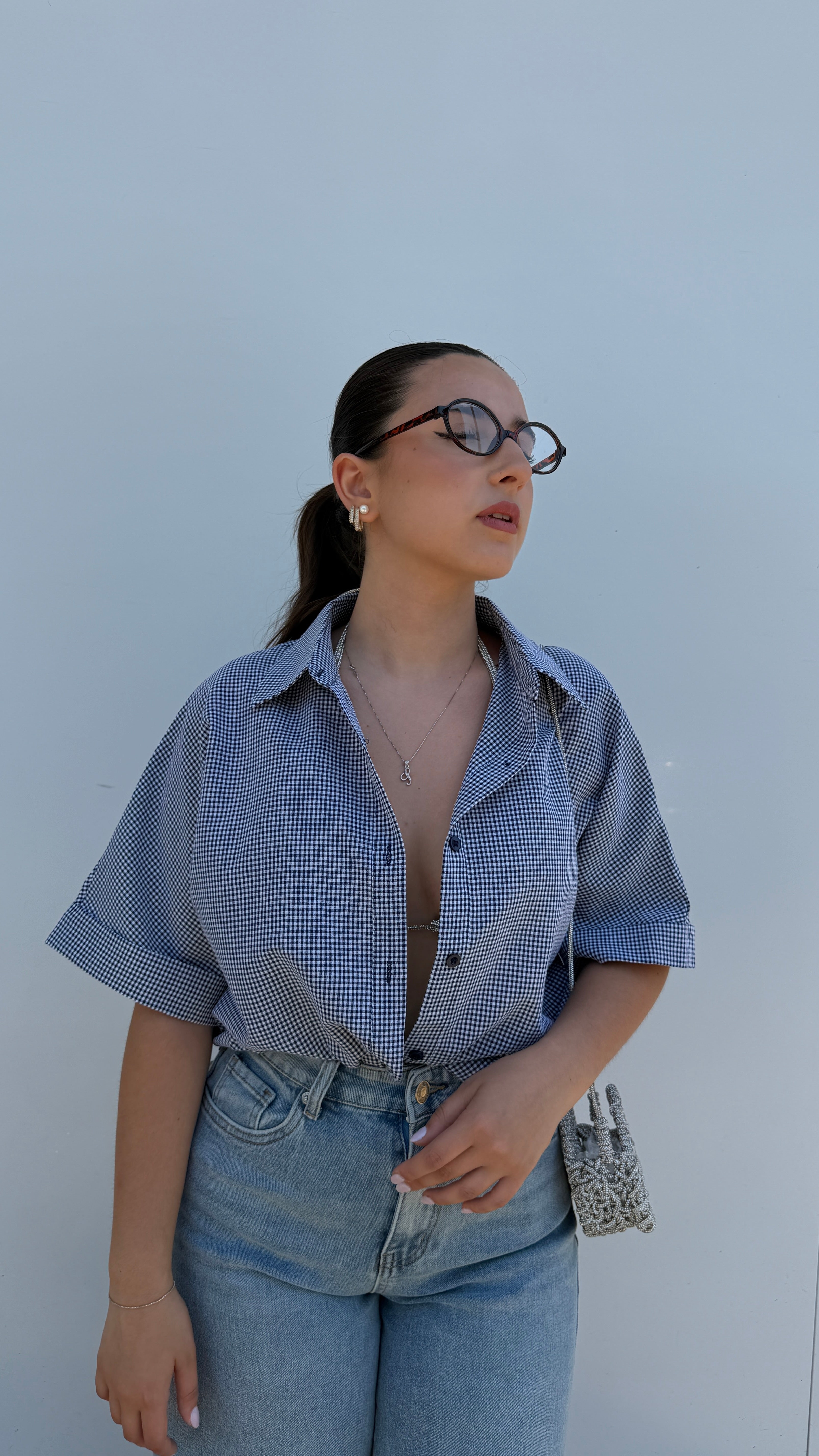 Camicia short sleeve quadretti