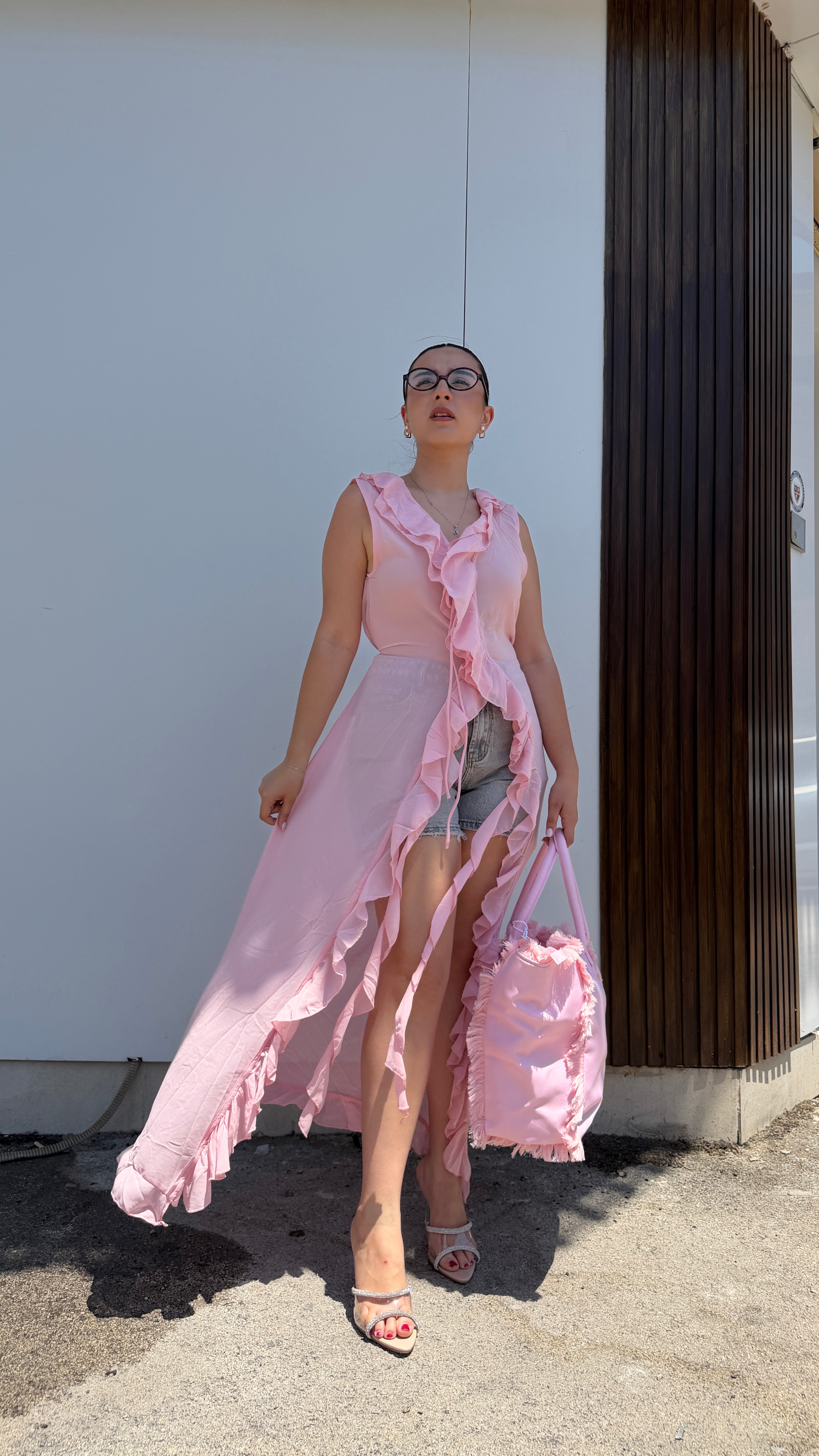 Copricostume velato lungo