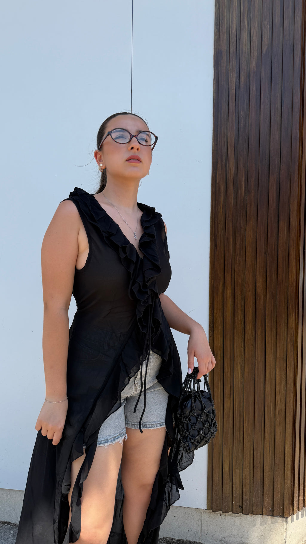 Copricostume velato lungo