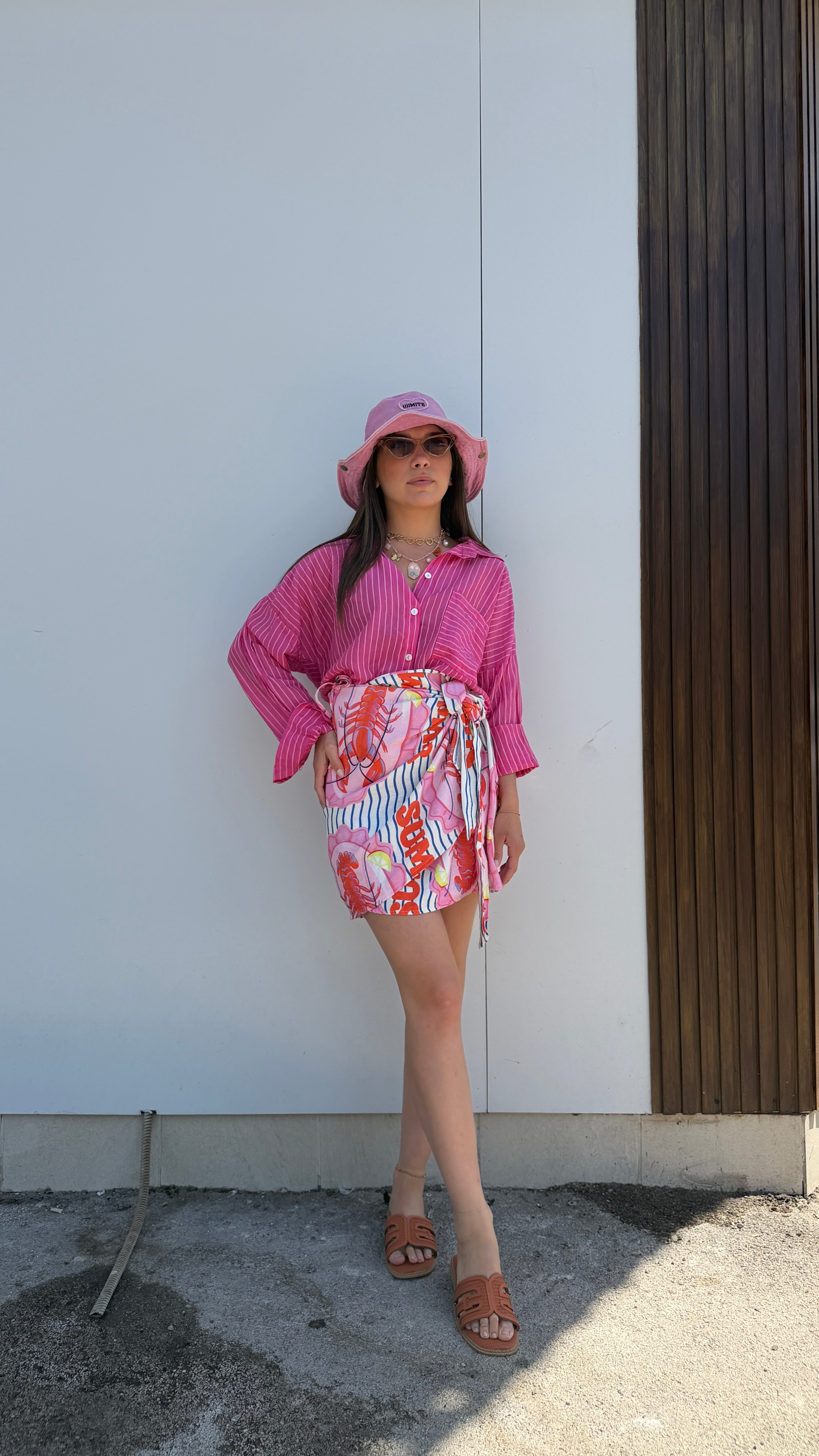 Camicia velata rigata