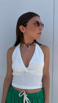 Crop Top traforato