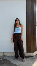 Pantalone ballon marrone