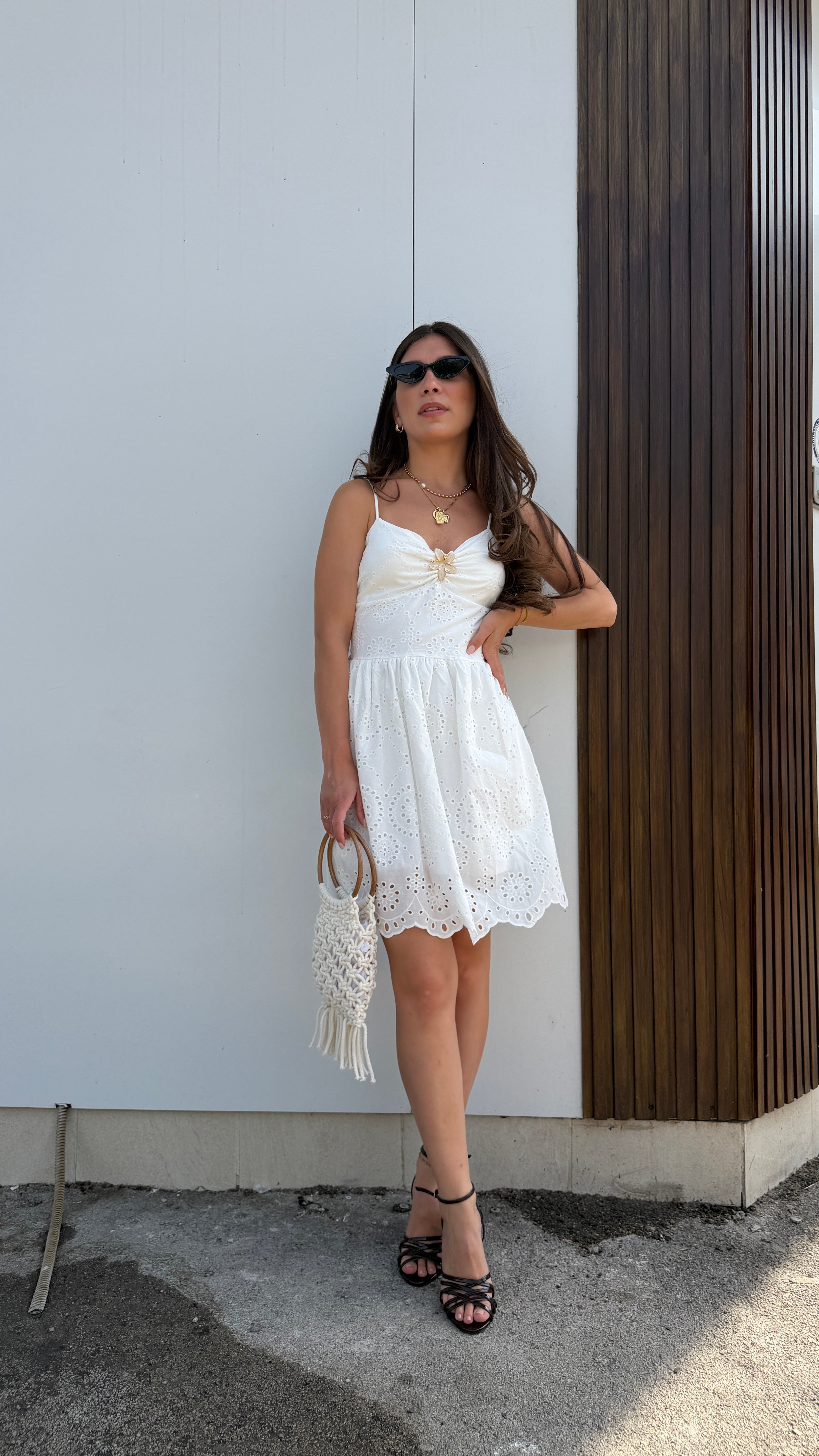 Mini dress sangallo