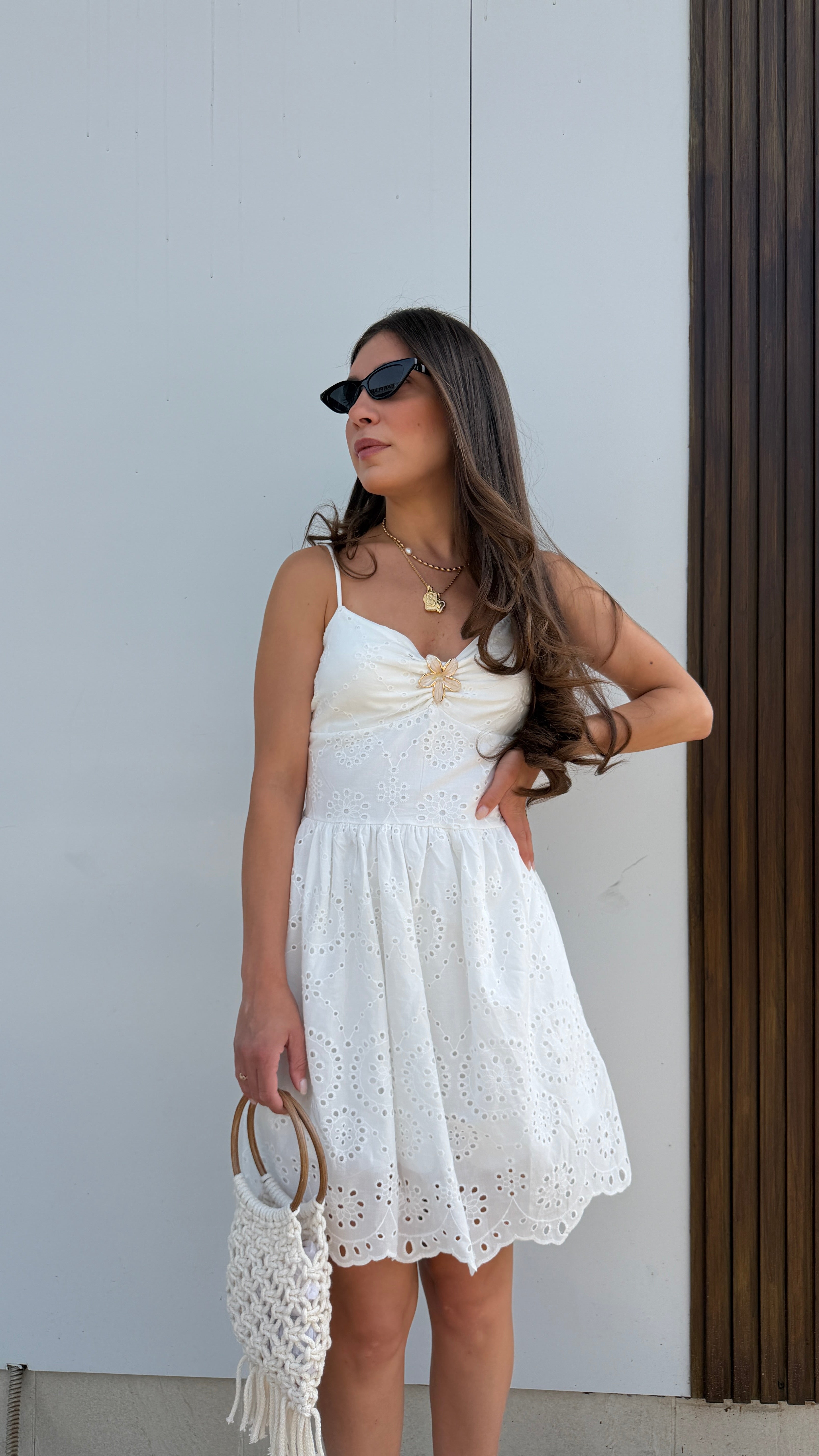 Mini dress sangallo