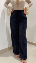 Pantalone cinigliato blu